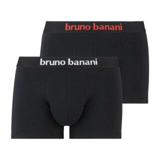 2er-Pack Bruno Banani Boxershorts Flowing schwarz, weiß / schwarz,rot XXL