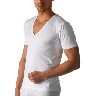 Mey Dry Cotton Functional V-Neck weiss 4