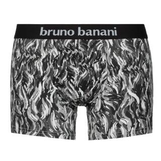 2er-Pack Bruno Banani Short schwarz/grau print // schwarz S
