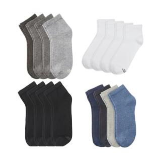 8 Paar  S. Oliver Quarter Socken unisex schwarz 35-38