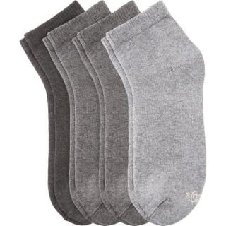 8 Paar  S. Oliver Quarter Socken unisex schwarz 35-38