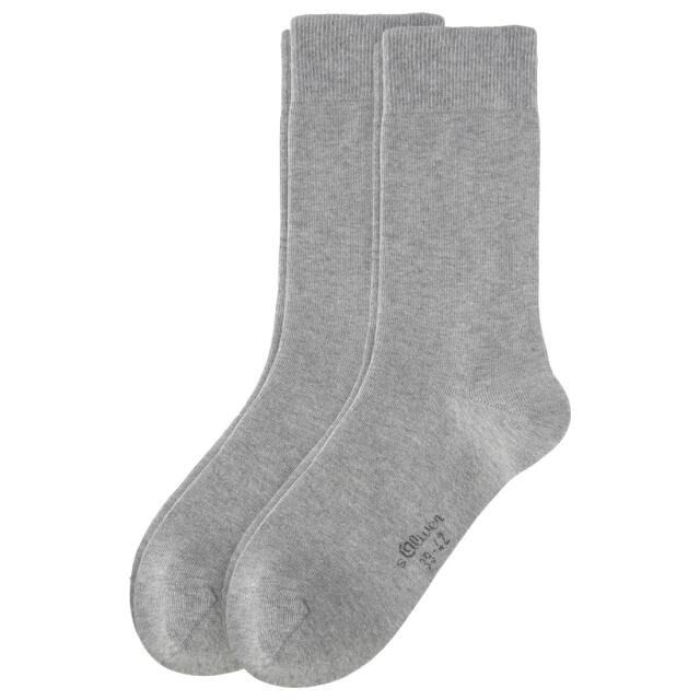 6 Paar S. Oliver Men Basic Socken grey 39-42