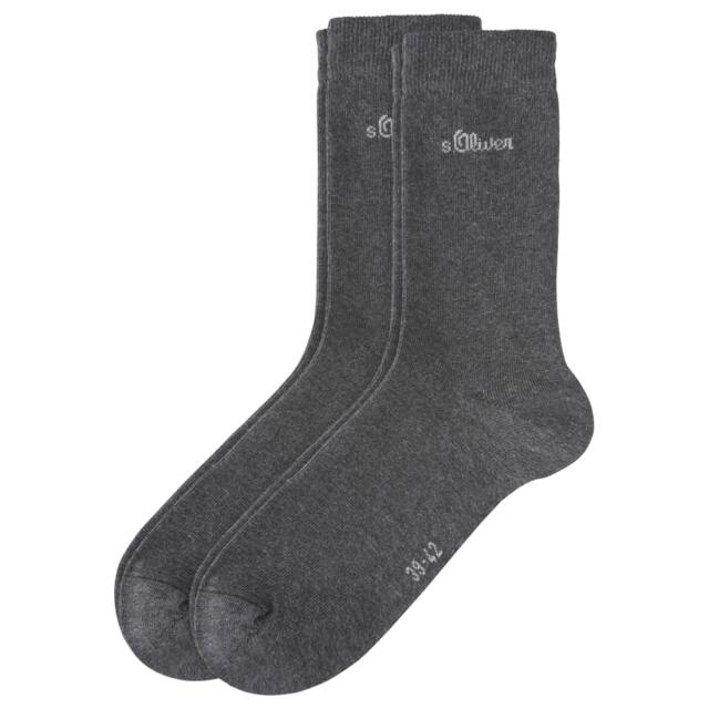 8 Paar  S. Oliver Damen Basic Socken anthrazit 39-42