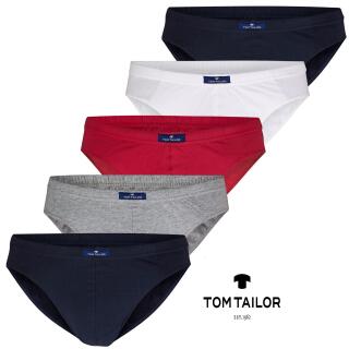 5er-Pack Tom Tailor Mini-Slip uni navy-white-red XL