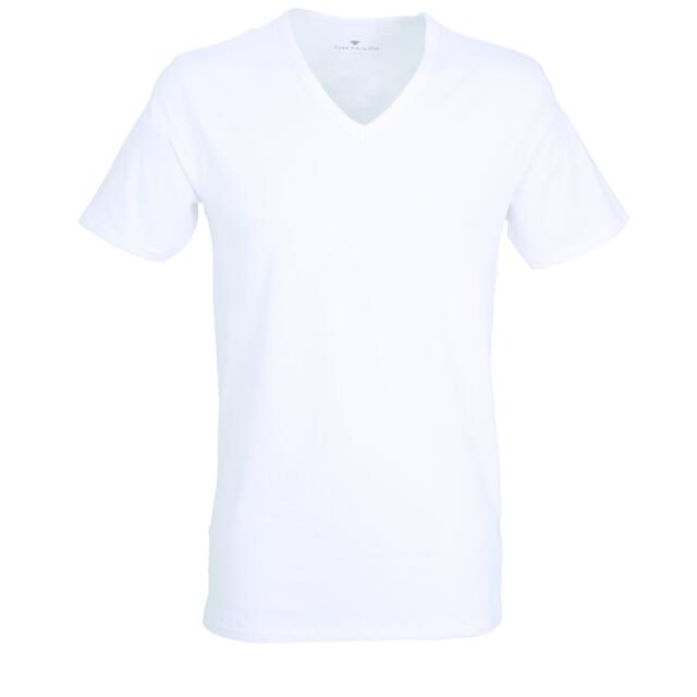 2er-Pack Tom Tailor T-Shirt uni weiss XXL