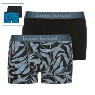 2er-Pack Bruno Banani Leaf 4304 hellgrün print // dunkelgrün S